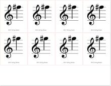 Load image into Gallery viewer, 10 Steps to Note Fluency for Violinists - 10 Sets of Flashcards (Digital Download)

