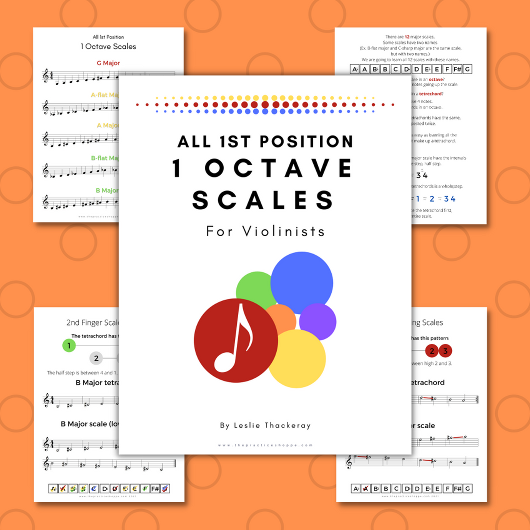 All 1 Octave Scales for Violinists (Digital Download)