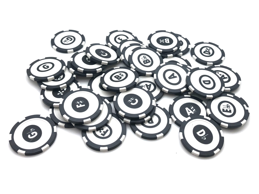 Music Alphabet Practice Chips