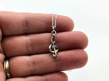 Load image into Gallery viewer, 925 Sterling Silver Treble Clef Necklace
