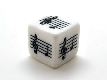 Load image into Gallery viewer, 25 mm Middle C Five Finger Pattern Music Dice - Set of 4
