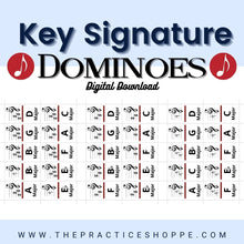 Load image into Gallery viewer, Basic Key Signature Dominoes (Digital Download)
