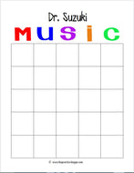 Blank Music Bingo (Digital Download)