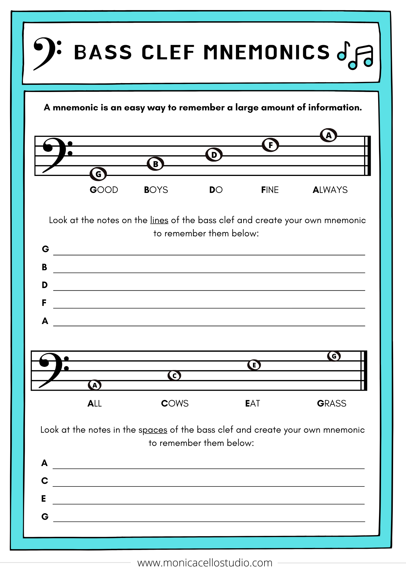 Bass Clef Mneumonics The Practice Shoppe bass-clef-mneumonics-the-practice-shoppe