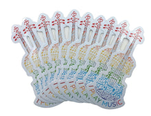 Load image into Gallery viewer, PS Set I Play Music Violin Stickers - set of 10
