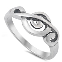 925 Sterling Silver Treble Clef Ring