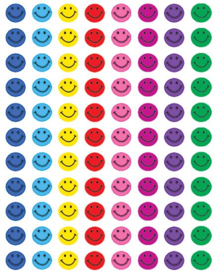 TCR Happy Faces Mini Stickers