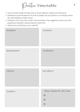 Load image into Gallery viewer, Yearly Practice Planner for Cellists
