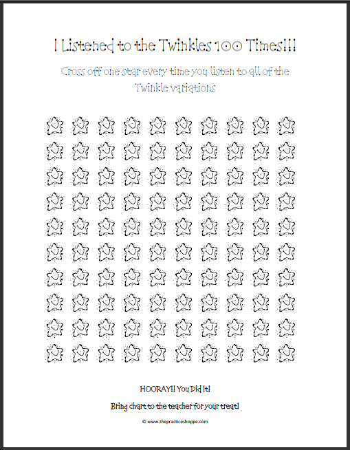 Twinkle Listening Chart 100 (Digital Download)