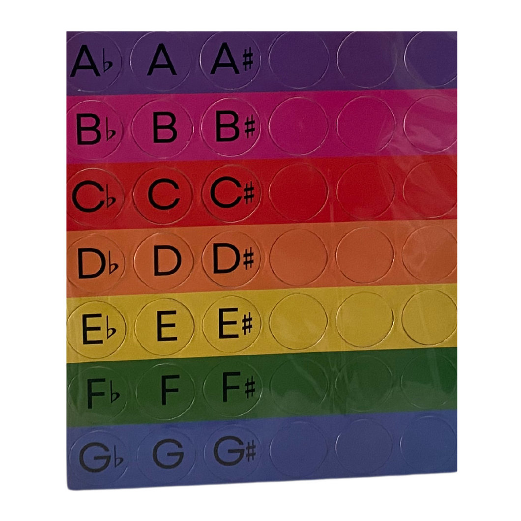 Musical Alphabet Magnets - Rainbow
