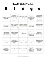 Suzuki Violin Practice Bingo (Digital Download)