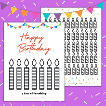 Load image into Gallery viewer, Happy Birthday Charts (Digital Download)
