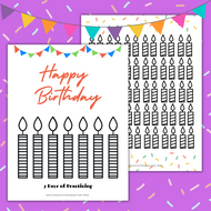 Happy Birthday Charts (Digital Download)