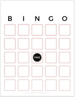 BINGO Blank (Digital Download)