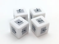 25 mm Lines and Spaces Dice - set of 4