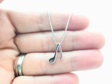 Load image into Gallery viewer, Eighth Note Pendant Necklace
