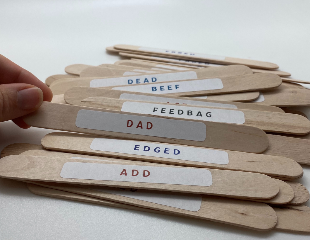 Musical Alphabet Words Sticks