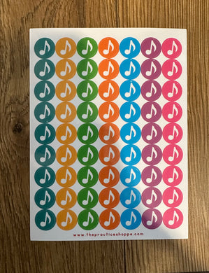 Eighth Note Sticker Stickers – The Practice Shoppe