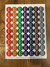 Load image into Gallery viewer, PS Sheet Colorful Alto Clef Stickers
