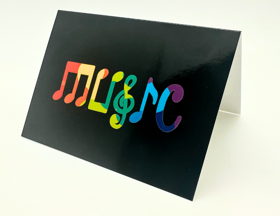 MUSIC Note Card - Set of 3
