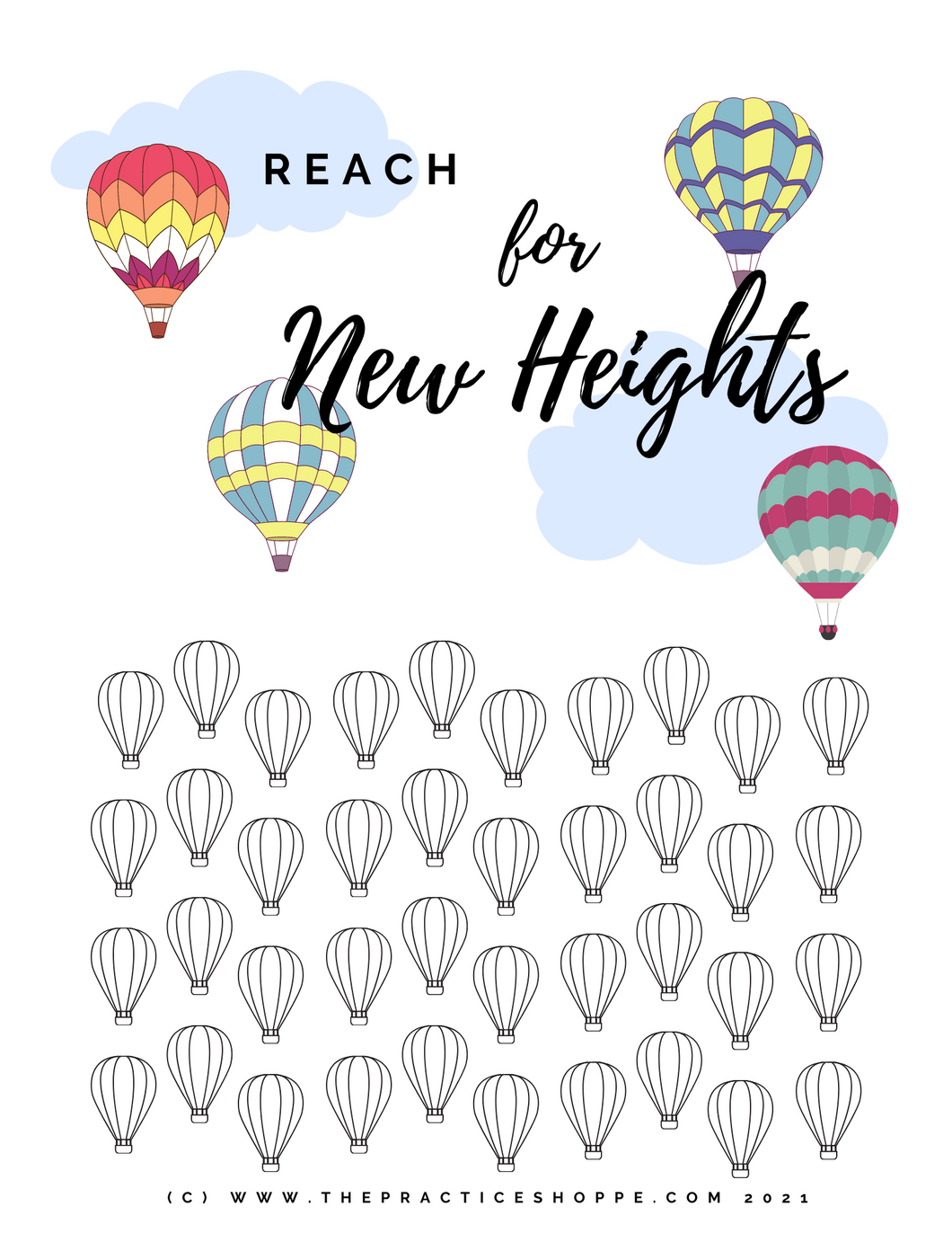 Reach for New Heights - Practice Chart (40)