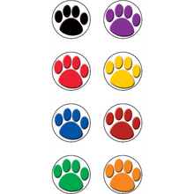 Load image into Gallery viewer, TCR Colorful Paw Print Mini Stickers
