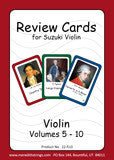 Violin Suzuki Review Cards for Volumes 5-10 - Large