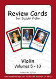 Violin Suzuki Review Cards for Volumes 5-10 - Small